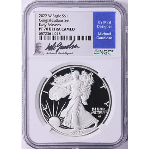 2022 - W - NGC - PF70UC - $1 Eagle Congratulations Set