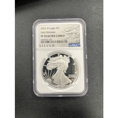 2022 W S$1 Silver Eagle Early Releases PF70UC NGC