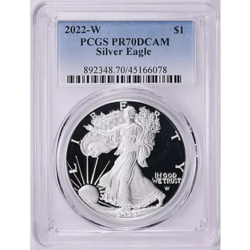2022 W Silver Eagle PCGS Pr70DCAM 
[B-8] (3)