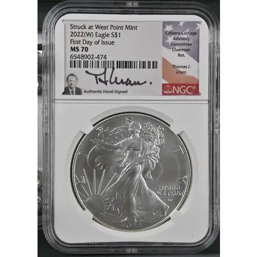 2022(W) First Day of Issue Struck at West Point Mint (2)