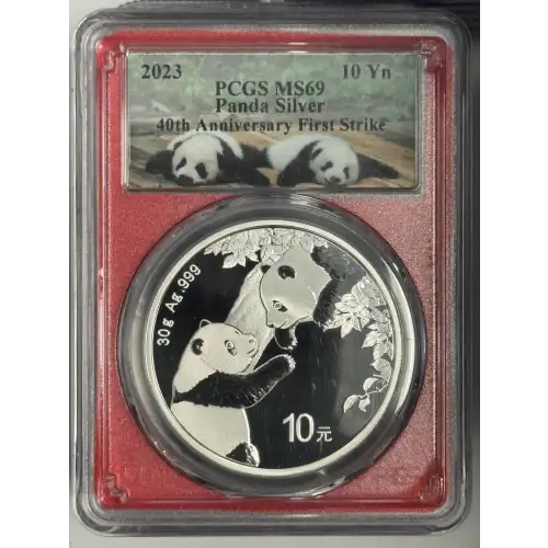 2023 1 oz China Panda s10y Mint State 9.9 (mixed label) (3)