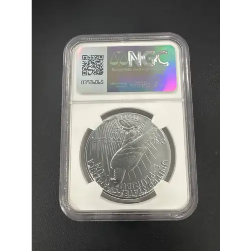 2023 $1 SILVER PEACE DOLLAR MS70 SIGNED BY CITIZENS COINAGE ADVISORY COMMITTEE CHAIRMAN RET. THOMAS J. URAM (2)