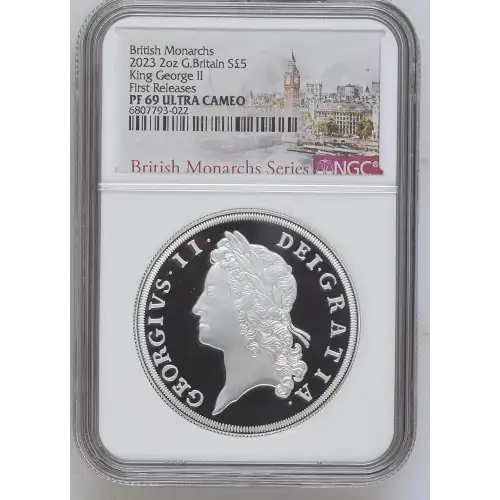 2023 2oz King George II First Releases British Monarchs ULTRA CAMEO (2)