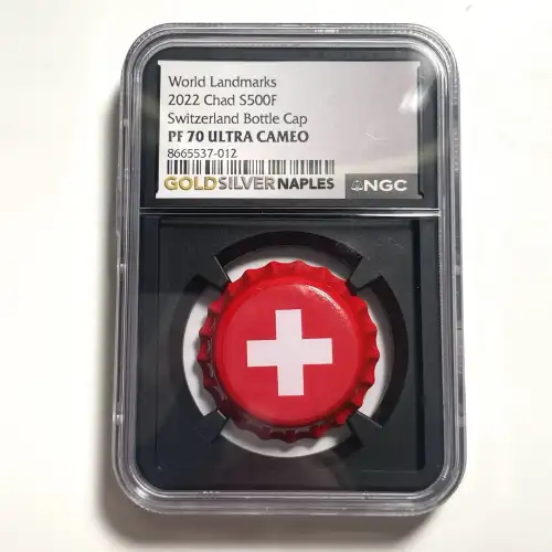 2023 6g Switzerland Bottle Cap - NGC - Ultra Cameo - PF70