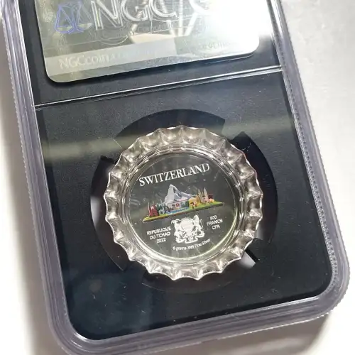 2023 6g Switzerland Bottle Cap - NGC - Ultra Cameo - PF70  (3)