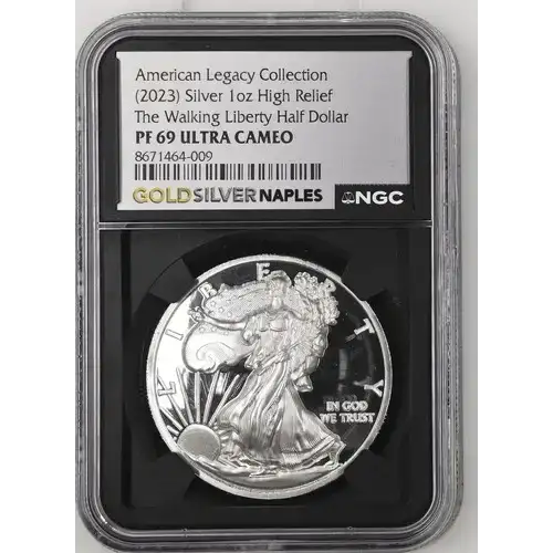 (2023) AR High Rel The Walking Liberty Half American Legacy Coll. 1oz PF 70 ULTRA CAMEO [DUPLICATE for #561066]