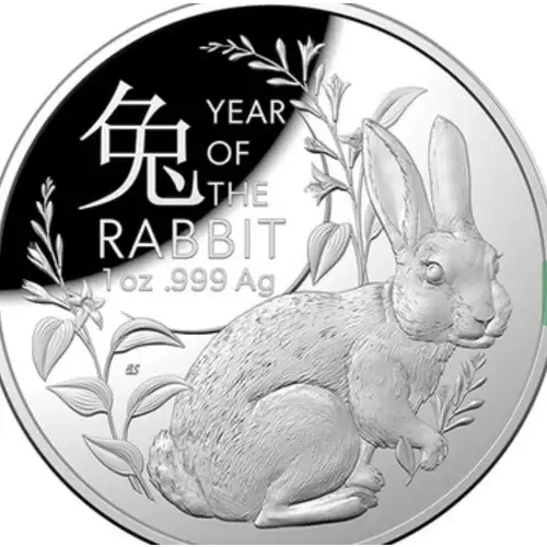 2023  Australia S$1 Year of the Rabbit NGC MS10