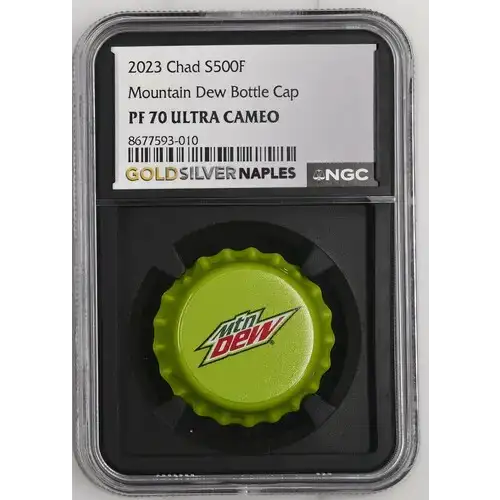2023 Chad Mountain Dew Bottle Cap S500F PF70UC CSC8