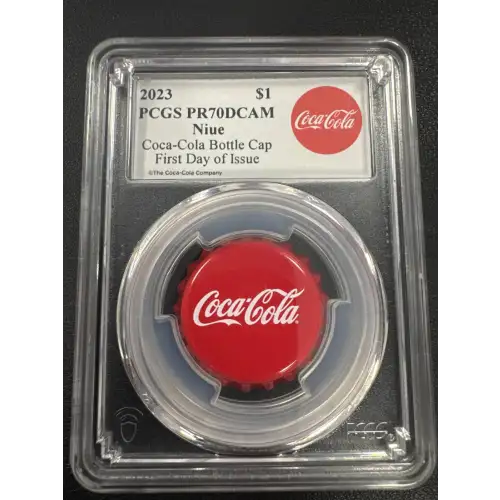 2023 Coca-Cola Bottle Cap PCGS PR70DCAM First Day of Issue