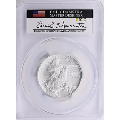 (2023-P) Medal U.S. Army Matte 2.5oz Ag Mint Designer Series Advanced R. Emily S. Damstra (2)