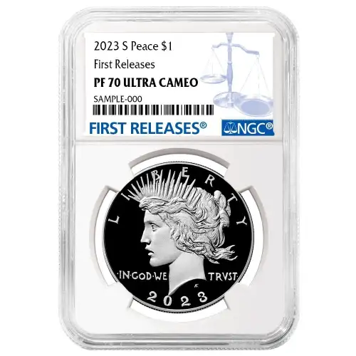 2023 S $1 Peace Dollar First Releases PF70UC NGC