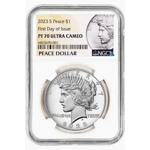 2023 S $1 Peace Dollar First Releases PF70UC Peace NGC