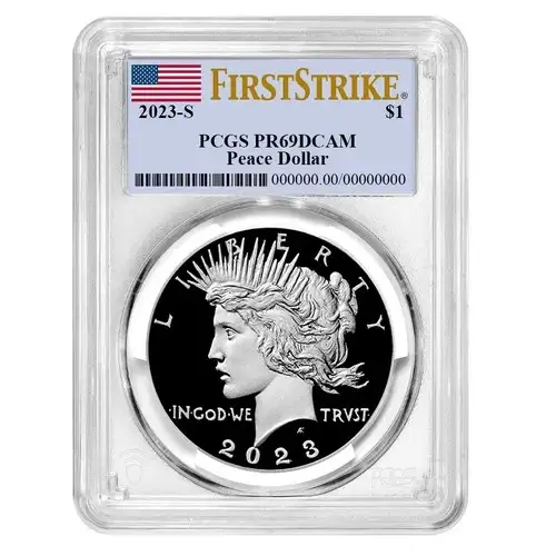 2023-S $1 Peace Dollar First Strike, DCAM