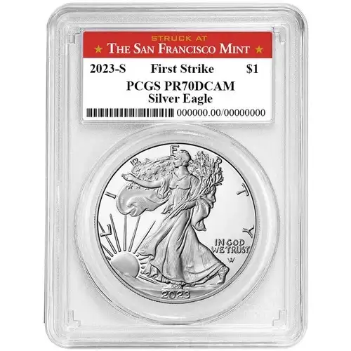 2023-S $1 Silver Eagle First Strike, DCAM