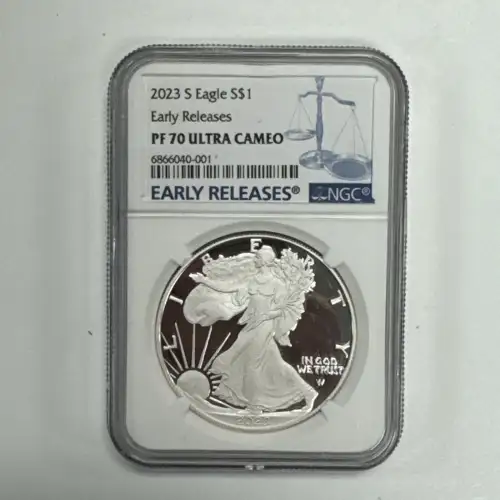 2023 S $1 Silver Eagle PF70UC First Releases NGC (2)
