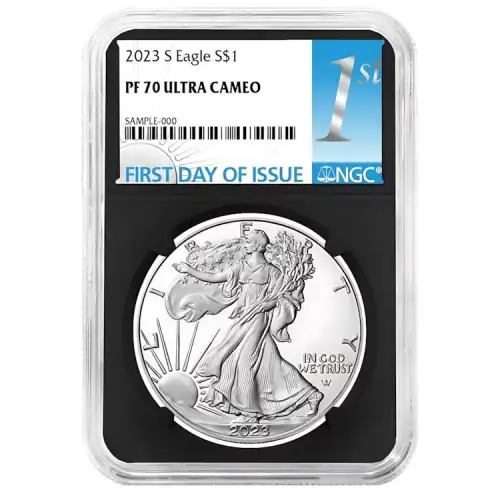 2023 S EAGLE DOLLAR PF70 UC FIRST DAY OF ISSUE NGC