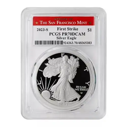 2023 S Eagle PCGS PR70DCAM First Strike Struck at San Francisco