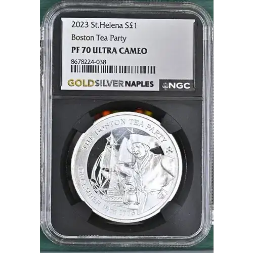 2023 St.Helena Boston Tea Party S1PND PF 70 ULTRA CAMEO