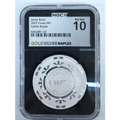 2023 tuvalu S$1 James Bond Casino Royale MS10 NGCX