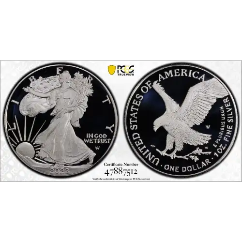 2023-W $1 Silver Eagle Congratulations Set First Strike, DCAM (2)