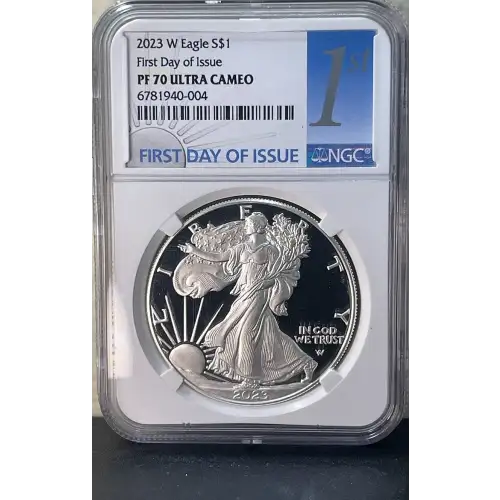 2023 W EAGLE PF70 FIRST DAY OF ISSUE NGC