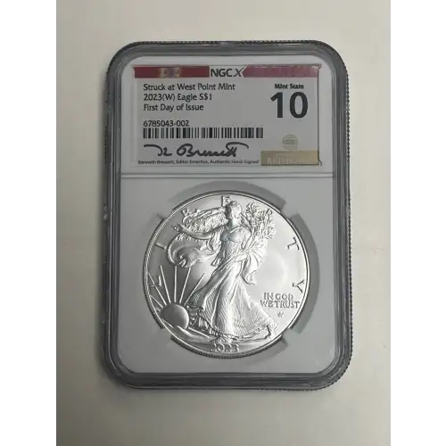 2023 (W) Eagle S$1 First Day of Issue Signed NGCX