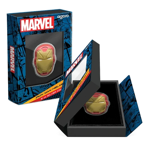 2024 5oz Niue Silver Coin - Marvel: Iron Man Helmet (S-23A) (3)