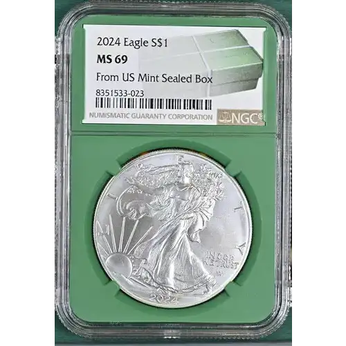 2024 Eagle S$1 MS 69 From US Mint Sealed Box