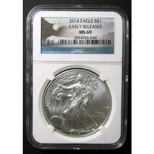 2024 Eagle S$1 - Silver Eagle Dollar - Early Releases - MS69 - NGC