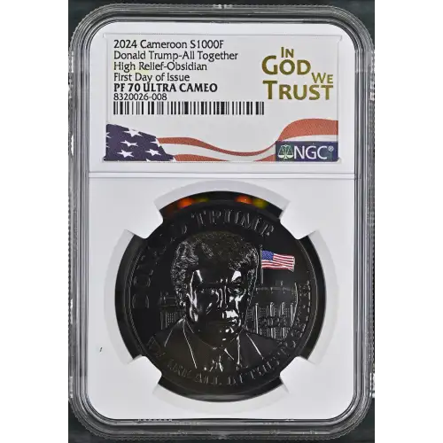 2024 FDI Donald Trump-All Together High Relief-Obsidian ULTRA CAMEO (2)