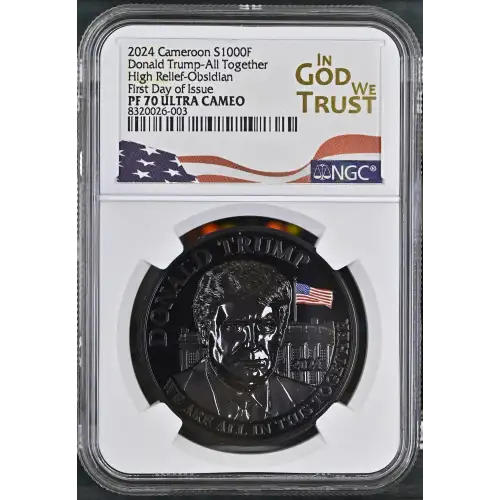 2024 FDI Donald Trump-All Together High Relief-Obsidian ULTRA CAMEO (2)