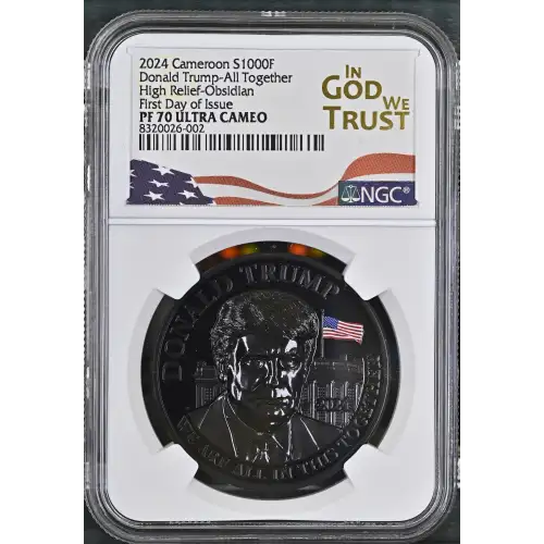 2024 FDI Donald Trump-All Together High Relief-Obsidian ULTRA CAMEO (2)