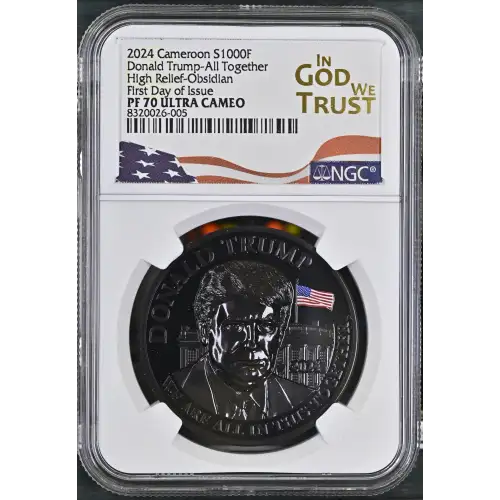 2024 FDI Donald Trump-All Together High Relief-Obsidian ULTRA CAMEO (2)