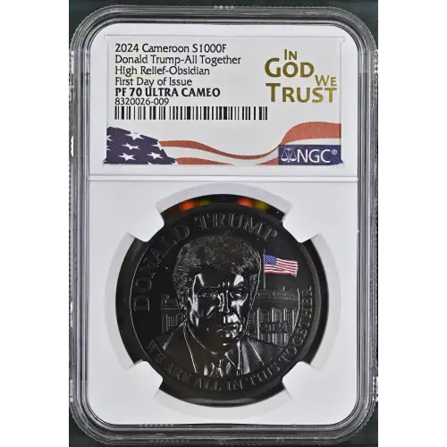 2024 FDI Donald Trump-All Together High Relief-Obsidian ULTRA CAMEO (2)