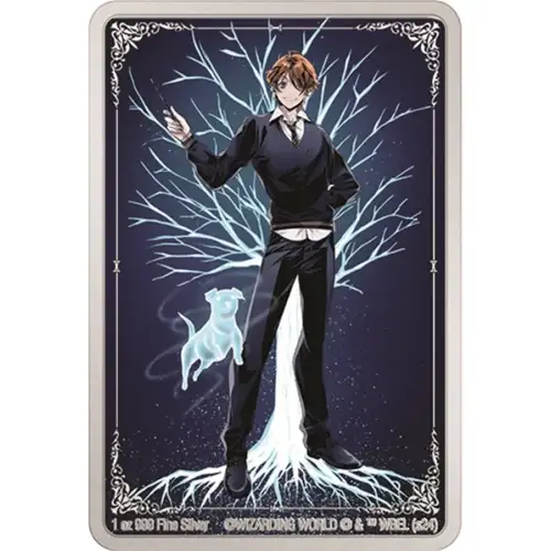 2024 Harry Potter Patronus: Ron Weasley 1 oz Silver Collectible Coin

 (2)