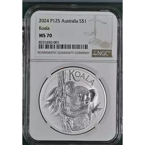 2024 P125 Australia S$1 Koala
Grade MS 70