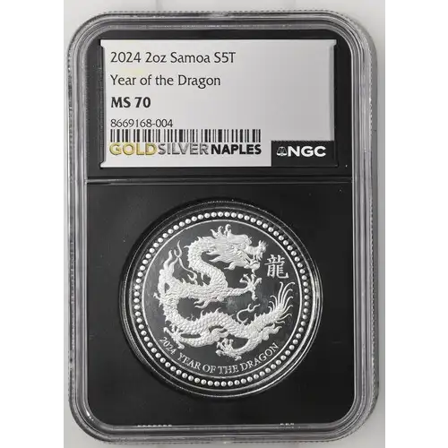 2024 Samoa S5T Year of the Dragon - NGC MS70