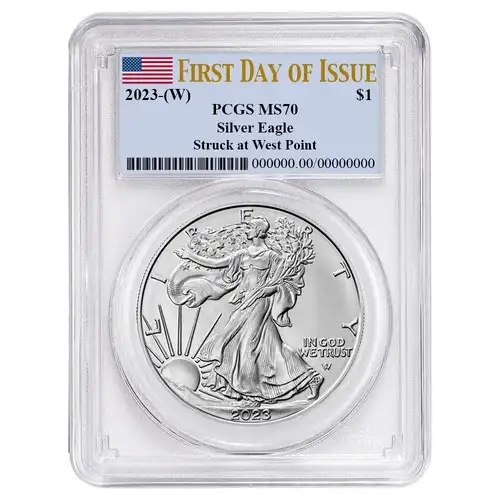 2024-(W) $1 Silver Eagle Struck at West Point First Strike