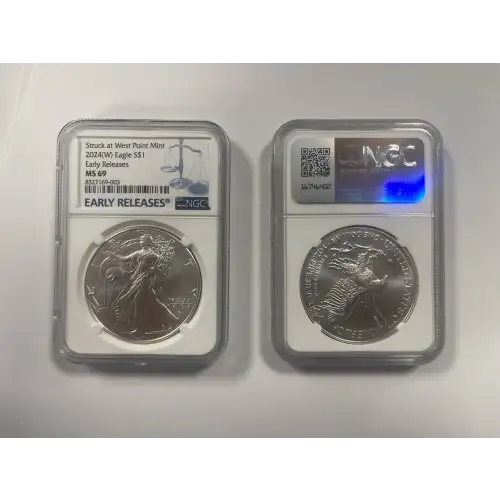 2024 - (W) - NGC - MS69 - $1 Silver Eagle Early Releases
[B-1]