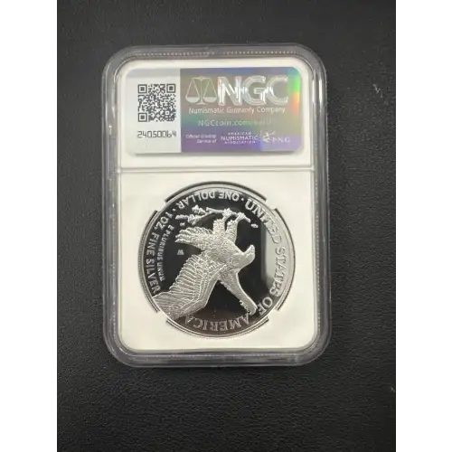 2024 W S$1 EAGLE PF70 UC SIGNED BY EDMUND C. MOY (2)