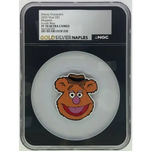 2025 1 oz NIUE Disney Muppets Fozzie Bear PF70UC CSC2 (2)
