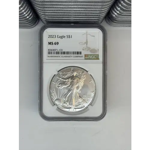 2025 1 oz Silver Eagle  NGC MS69 (LABEL MAY VARY)  (3)