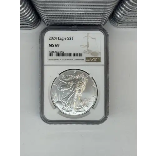 2025 1 oz Silver Eagle  NGC MS69 (LABEL MAY VARY)  (5)