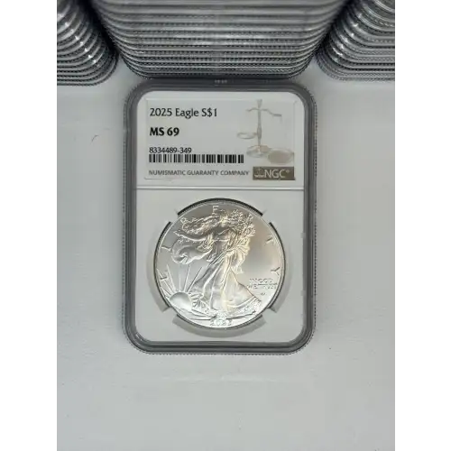 2025 1 oz Silver Eagle  S$1 PCGS MS70
