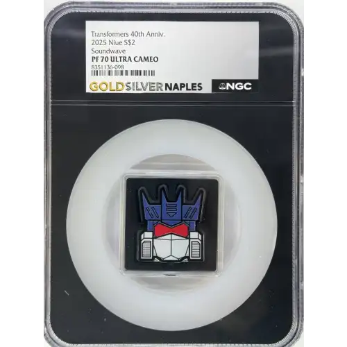 2025 1 oz Transformers 40th ANN Soundwave PF70 UC NGC CSC2