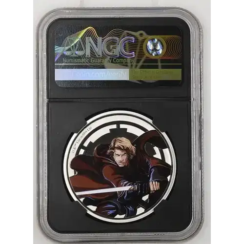 (2025) 1oz Niue Obi-Wan Kenobi vs Anakin Skywalker Silver PF 70 ULTRA CAMEO (2)
