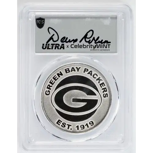 (2025) 1oz Rnd NFL-Green Bay Packers Base .999 Ag Ultra Dave Robinson Dave Robinson