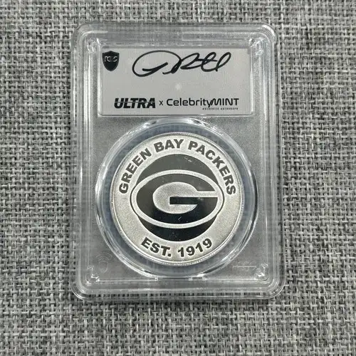 (2025) 1oz Rnd NFL-Green Bay Packers Base .999 Ag Ultra Leroy Butler Leroy Butler