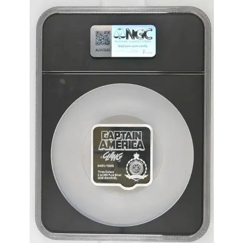 2025 2oz Niue Captian America Clang! S$3 PF 70 ULTRA CAMEO
 (2)