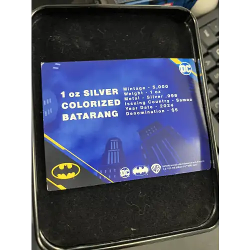 2025 DC Colorized Batarang 1 oz Silver  (2)
